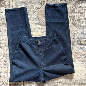 Roper Dark Indigo High-Rise Straight Jeans